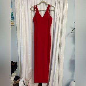 Red Long Dress w/ a Slit